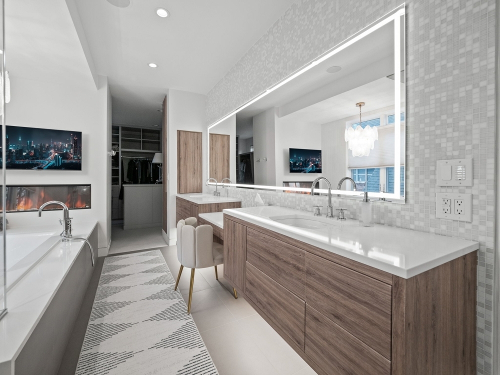 Wood-Vanity Master Bath